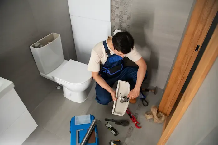 Trabajo de plomería realizado por EB Construcciones